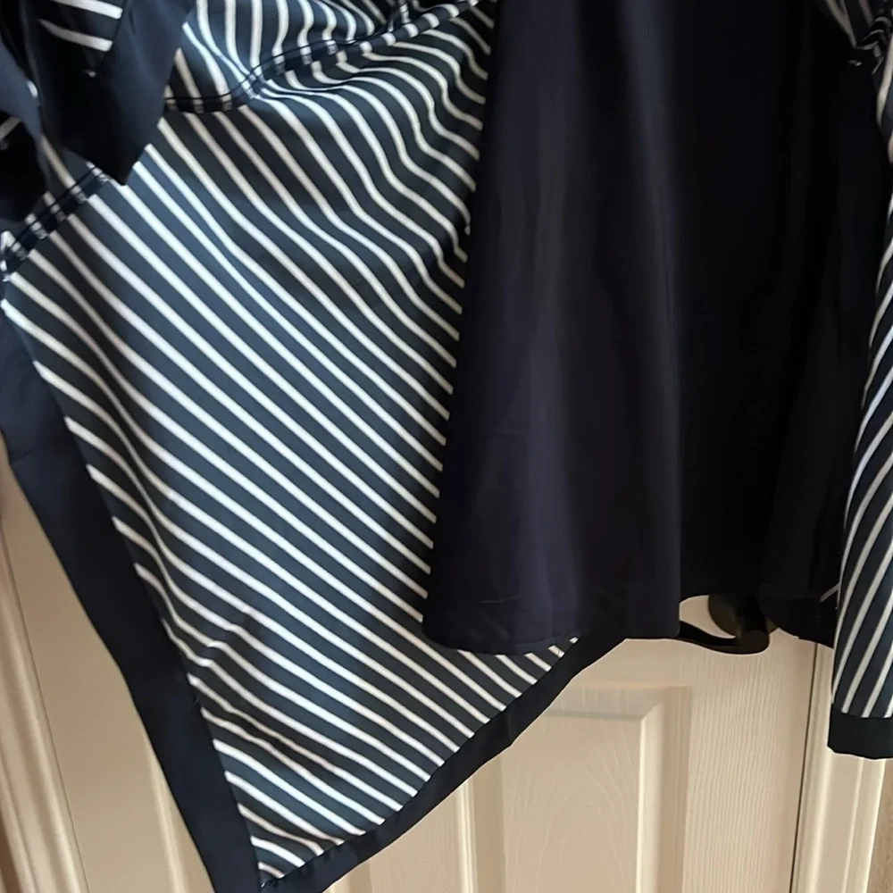 Banana Republic Hanker-chief Preppy Navy Dress, Size 4 - Picture 4 of 10